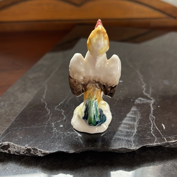 Vintage Miniature Ceramic Rooster Figurine - Picture 7 of 10